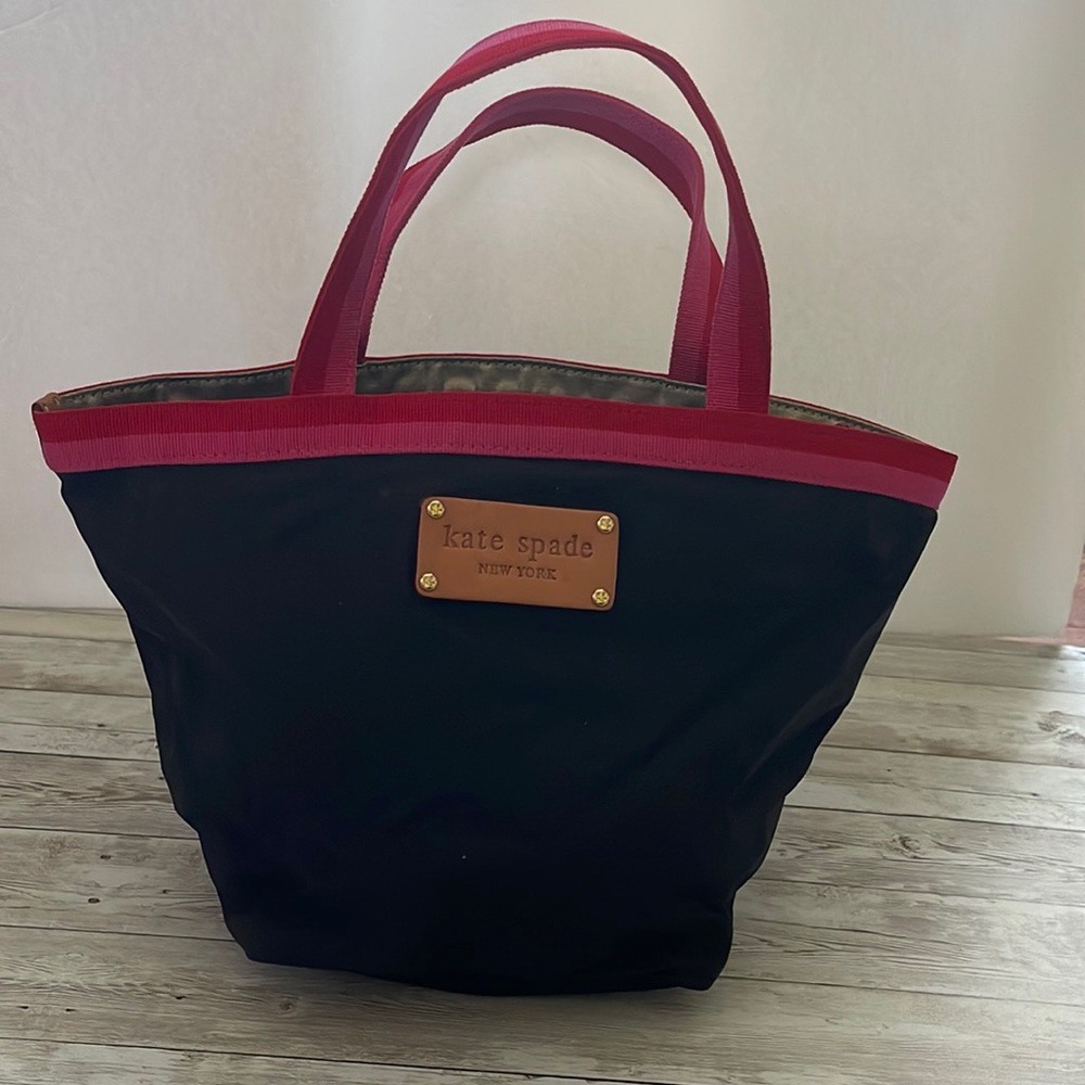 Kate Spade-Anabel Renwick Street Black Nylon Tote
